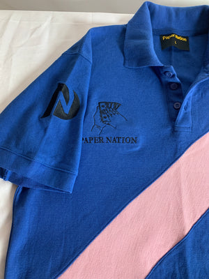 Blue and Pink Stripe Polo